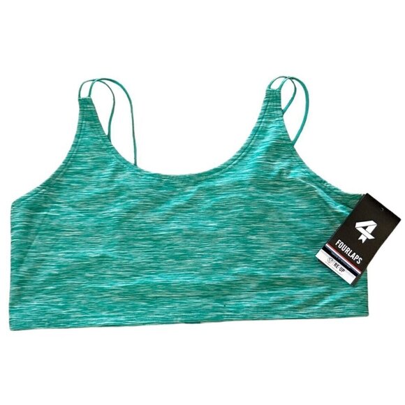 Fourlaps Women's Poise Longline Space Dye Bra Green Size XXL NWT - Picture 6 of 6